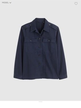 Madewell Navy Utility Shirt Jacket - Women